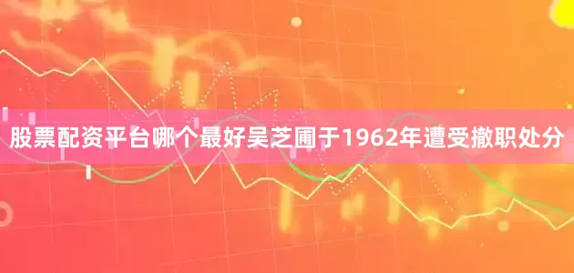 股票配资平台哪个最好吴芝圃于1962年遭受撤职处分